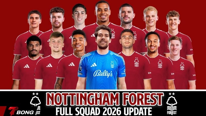 Đội hình mùa giải hiện tại của Nottingham